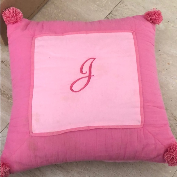 Other - Pink j pillow